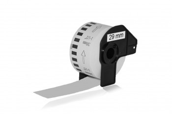 Kompatibilné etikety pre Brother DK-22211, 29mm x 15,24m, filmová páska, biela