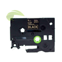 Kompatibilná páska pre Brother TZe-324, 9mm x 8m, zlatá tlač / čierny podklad