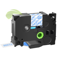 Kompatibilná páska pre Brother TZe-143, 18mm x 8m, modrá tlač / priehľadný podklad