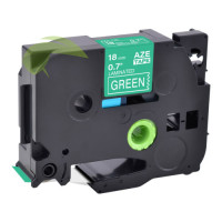 Kompatibilná páska pre Brother TZe-745, 18mm x 8m, biela tlač / zelený podklad