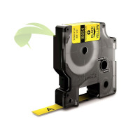 Kompatibilná páska pre Dymo 18054 / S0718290, 9mm x 1,5m čierna tlač / žltý podklad