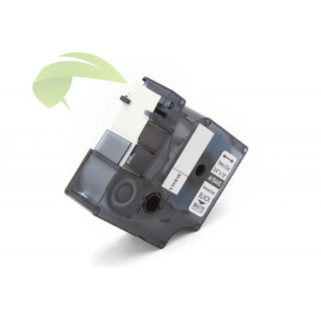 Kompatibilná páska pre Dymo Rhino 18445 / S0718620, 19mm × 5,5m čierna tlač / biely podklad, vinyl