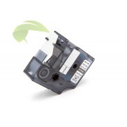 Kompatibilná páska pre Dymo Rhino 18484 / S0718220, 19mm × 5,5m čierna tlač / biely podklad, polyester