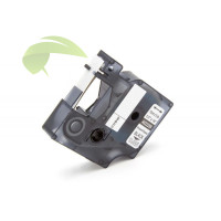 Kompatibilná páska pre Dymo Rhino 622289, 12mm × 5,5m, čierna tlač / priehľadný podklad, polyester