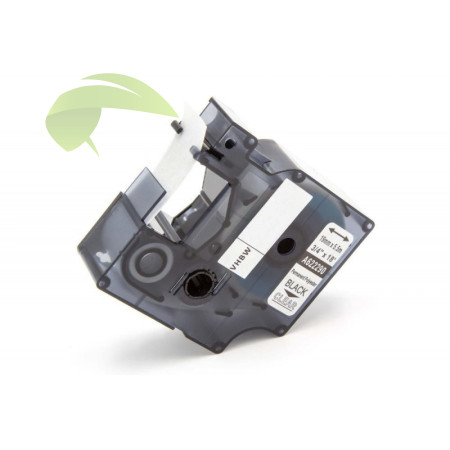 Kompatibilná páska pre Dymo Rhino 622290, 19mm × 5,5m, čierna tlač / priehľadný podklad, polyester