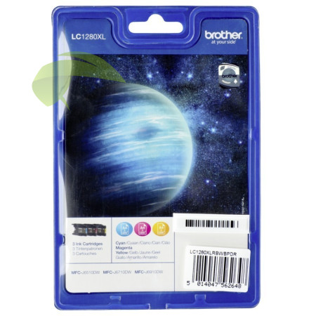 Brother LC-1280XL originálna náplň CMY Rainbow Pack, MFC-J430/J5910/J625/J6510/J6910