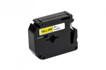 Kompatibilná páska pre Brother MK-621, 9mm x 8m, čierna tlač / žltý podklad