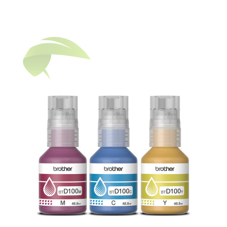 Brother BT-D100, BTD100CLVAL, originálna sada CMY, DCP-T230/T430/T435W/T436W/T530W/T730W