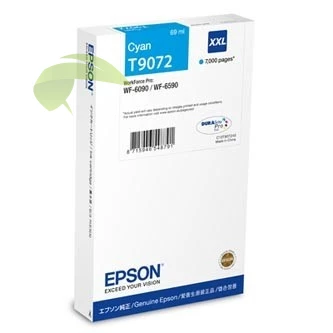 Originálna náplň Epson T9072 XXL cyan, Epson WorkForce Pro WF-6090/6590