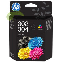 HP 302/304, HP B82L1AE originálna čierna a farebná naplň