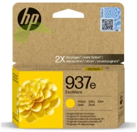 HP 4S6W8NE, HP 937e originálna náplň žltá, OfficeJet Pro 9110b/9120b/9120e/9125e/9130b/9720e