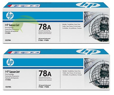 HP CB278AD originálny dvojbalení, LaserJet Pro P1566/P1606dn/M1536 MFP