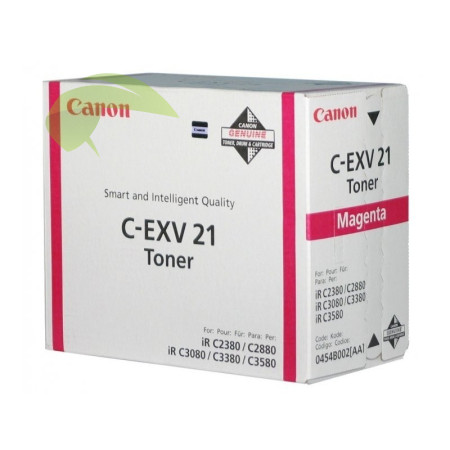 Toner Canon C-EXV21, 0454B002 originálny magenta, iRC2380i/iRC2880/iRC3080/iRC3380/iRC3580 - popísaný obal