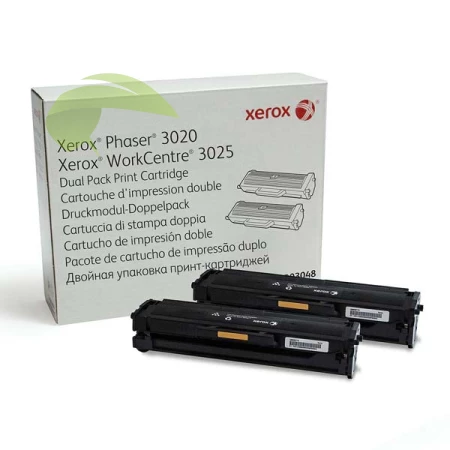 Xerox 106R03048 originálne dvojbalenie tonerov, Phaser 3020/WorkCentre 3025 - 3000 strán