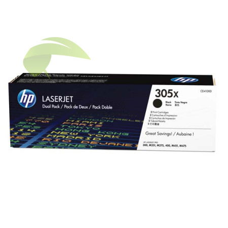 HP CE410XD originálne dvojbalenie tonerov, HP 305X, HP Color LaserJet Pro M375NW/Pro M475DN