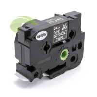 Kompatibilná páska pre Brother STe-151 STENCIL, 24mm x 3m, čierna tlač