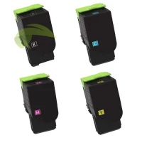 Sada tonerov pre Lexmark CX421/CX522/CX622/CX625/CS421/CS521/CS622 CMYK, renovovaná