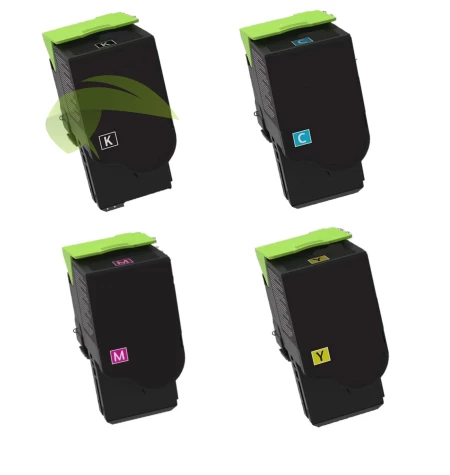 Sada tonerov pre Lexmark CX421/CX522/CX622/CX625/CS421/CS521/CS622 CMYK, renovovaná