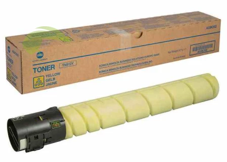 Toner Konica Minolta TN-512Y, A33K252 originálny žltý, bizhub C454/554