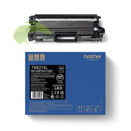 Toner Brother TN-821XLBK čierny originálny, HL-L9430/MFC-L9630/MFC-L9635/MFC-L9670