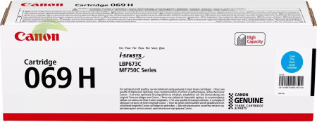 Toner Canon 069H cyan, Canon i-SENSYS LBP673Cdw/MF752Cdw/MF754Cdw, originálny