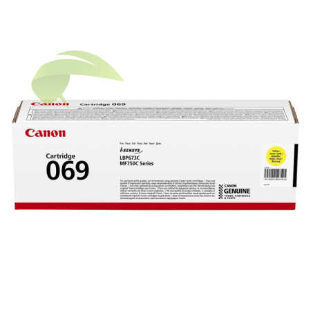 Toner Canon 069 žtý originálny 5091C002, Canon i-SENSYS LBP673Cdw/MF752Cdw/MF754Cdw