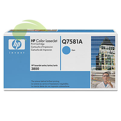 Toner HP Q7581A cyan - originálny