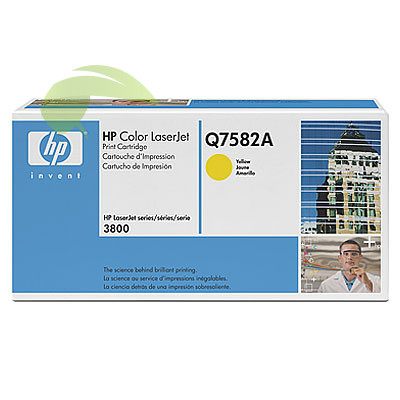 Toner HP Q7582A žltý - originálny