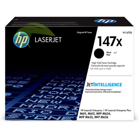 Toner HP 147X, HP W1470X originálny, LaserJet Enterprise M610/M612/Flow M635
