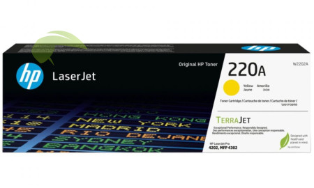 Toner HP 220A, HP W2202A originálny žltý, Color LaserJet Pro 4202/4203