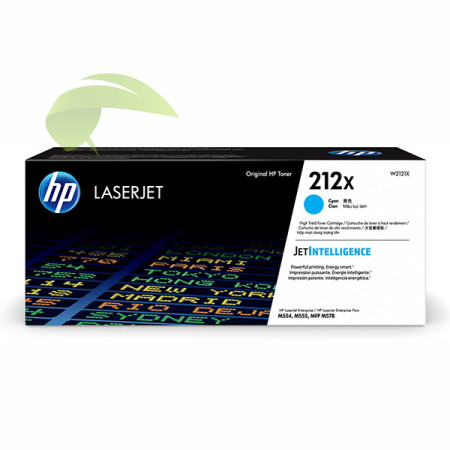 Toner HP 212X, HP W2121X originálny cyan, Color LaserJet Enterprise M554/M555/M578