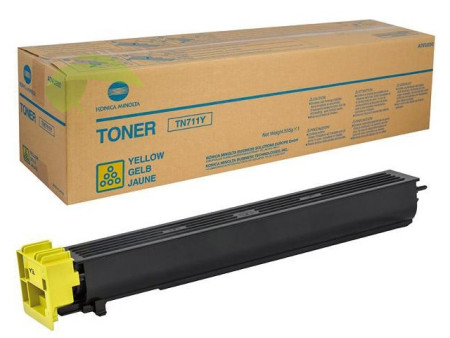 Toner Konica Minolta TN-711Y žltý - originálny