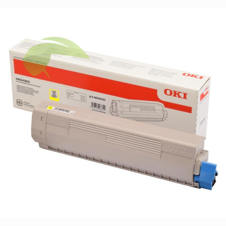 Toner OKI 46443101 originálny žltý, C833/C843
