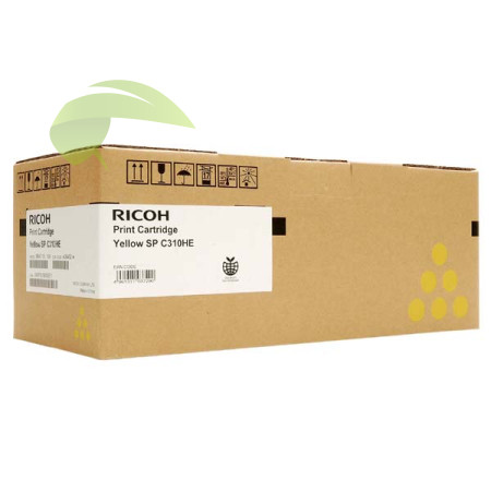 Toner Ricoh SP C310HE, 407635 originálny žltý, Aficio SP C231/C232/C242/C312/C320