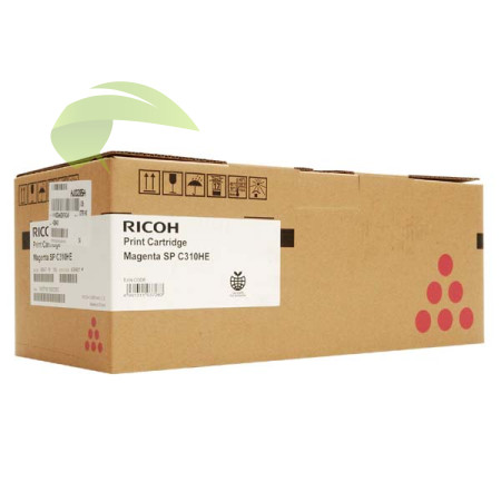 Toner Ricoh SP C310HE, 407636 originálny magenta, Aficio SP C231/C232/C242/C312/C320
