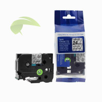 Kompatibilná páska pre Brother TZe-151, 24mm x 8m, čierna tlač / priehľadný podklad