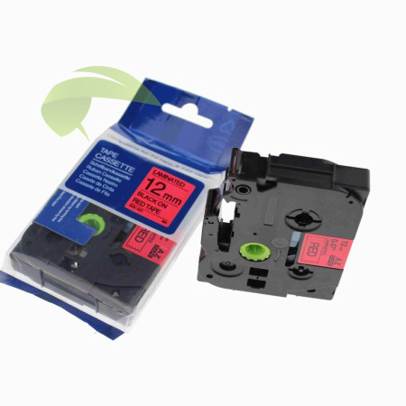 Kompatibilná páska pre Brother TZe-431, 12mm x 8m, čierna tlač / červený podklad