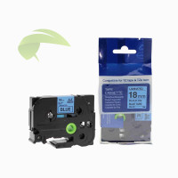 Kompatibilná páska pre Brother TZe-541, 18mm x 8m, čierna tlač / modrý podklad