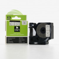 Kompatibilná páska pre Dymo 53710 / S0720920, 24mm x 7m, čierna tlač / priehľadný podklad