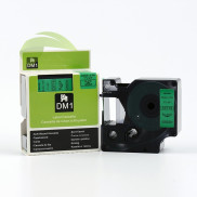 Kompatibilná páska pre Dymo 53719 / S0720990, 24mm x 7m, čierna tlač / zelený podklad