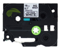 Kompatibilná páska pre Brother HG-241, 18mm × 8m, čierna tlač / biely podklad, rýchla tlač