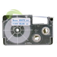 Kompatibilná páska pre Casio XR-9WEB 9mm x 8m modrá tlač / biely podklad