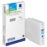 Epson T04C2, C13T04C240 (L), originálna náplň cyan, WorkForce Pro WF-C8190/WF-8690