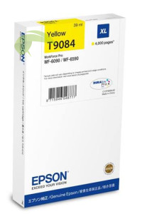 Originálna náplň Epson T9084 XL žltá, Epson WorkForce Pro WF-6090/6590