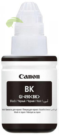 Canon GI-490BK originálna náplň čierna, Pixma G1400/G2400/G3400