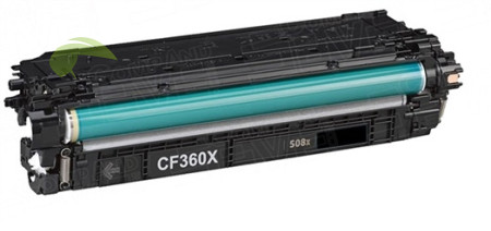 Toner pre HP 508X, CF360X renovovaný, LaserJet M552/M553/M577 čierny