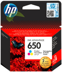 HP CZ102AE, HP 650 originálna náplň trojfarebná, HP Deskjet Ink Advantage 1015/1515/2515/3515