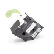 Kompatibilná páska pre Dymo Rhino 1734524, 24mm × 3,5m čierna tlač / biely podklad, pružný nylon