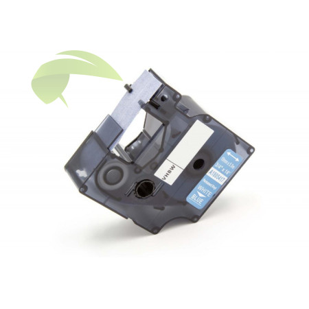 Kompatibilná páska pre Dymo Rhino 1805417, 19mm × 5,5m biela tlač / modrý podklad, vinyl