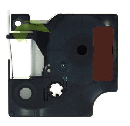 Kompatibilná páska pre Dymo Rhino 1805418, 19mm × 5,5m biela tlač / hnedý podklad, vinyl
